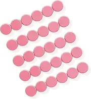 ZDZBLX 30 Pack Fridge Magnets - Strong, Heavy Duty, Mini Round Magnets for Refrigerator, Whiteboard, Locker, Kitchen, Office, Classroom (Pink)