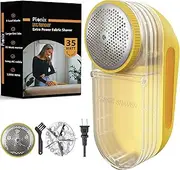 Pionix Extra Power Fabric Shaver - 35W Electric Lint Remover for Clothes/Upholstery/Furniture/Couch - Speed of 12000 RPM - Heavy Duty Sweater Shavers to Remove Pilling - Large Fuzz Remover