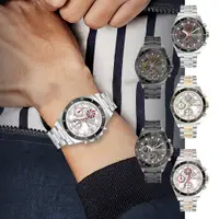 在飛比找PChome24h購物優惠-RHYTHM 麗聲 炫渦造型閃耀時尚雙眼不鏽鋼手錶-小錶款S