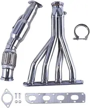 liwei store 201 Stainless Steel Exhaust Manifold Compatible With CHEVY Compatible With COBALT SS/ION 2.0L 2005-2007