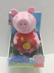 Peppa Pig Plush W/Sound/Shakes Great Day for Giggles Peppa 9" Baby/ Toddler NIB