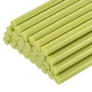30pcs Mini Hot Glue Gun Sticks 8" x 0.43" for Glue Gun, Fruit Green
