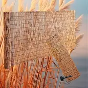 Backyard Garden Fencing Divider, Decorative Fence, Privacy Screen, Bamboo Reed Fencing Rolls, Hand-Woven, Sun Shade, Waterproof, Breathable (70% Blackout and Privacy)(1.3 * 3.0m(4.3 * 9.8ft))
