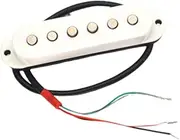 Frediuo Alnico 5 Pickup Alnico 5 Humbucker Neck Humbucker Guitar Pickup Set for Instrument, white