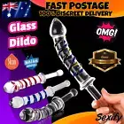 Large Glass Dildo Dong Thruster GSpot Butt Plug Anal Beads Big Adult Sex Toy