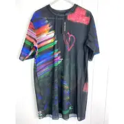 One Teaspoon 99 cent Dreams Mesh T Dress in Black Size XS NWT