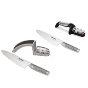Global Knives Cook's Knife with Sharpener - Minosharp