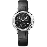 在飛比找ETMall東森購物網優惠-【瑞士 CK手錶 Calvin Klein】CK女錶 皮革錶