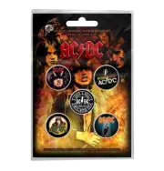 AC/DC - 'Highway to Hell' Badge Set