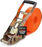 Dawnerz Endless Ratchet Strap 40ft x 2 inch – Heavy Duty Tie Down Strap with 11000 Lb Breaking Strength for Cargo, Truck, Trailer, and Hauling Use