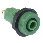 CLIFF Green 4mm Shrouded Gold Plated Test Socket FCR14465
