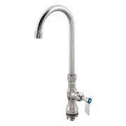 3Monkeez Stainless Steel Single Hob Mount Body with Single Control and 12" Gooseneck Spout - Taps and Rinse Jets (T-3MSHG12) - T-3MSHG12