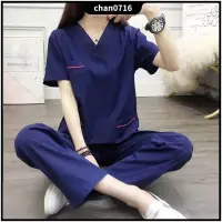 在飛比找蝦皮商城精選優惠-女士工作服 護士服 刷手服 韓版 手術衣 醫師袍 工作裝 手