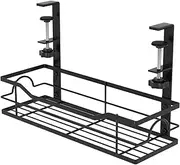 Cable Management Rack - Cable Management Tray | Cord Organizer Space-Saving Extended Wire Storage Basket for Desktop Room Computer Tablets Earphones Workplace