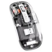 Transparent Magnetic Triple Mode Bluetooth Compatible 2.4G Wireless Mouse7103