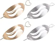 OATIPHO Elegant Metal Hair Accessories Set 4pcs Bun Cuffs Ponytail Clips Bun Holder French Hair Pin for Women's Hairstyles