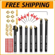 Elite Indexable Lathe Turning Tool Set - 21 Pieces for Pro-Level Results