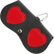 [LIFKOME] Leather Eyeglasses Case Portable Sunglasses Pouch Special Design Scratchproof and Durable