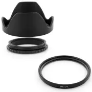 62mm Reversible Lens Hood + MCUV Filter for Tamron 18-250 NEW DSLR Camera,in USA