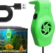 Aquarium Cooling Fan | Quiet Aquarium Fan USB Anti Rust Fish Tank Cooler,Anti Fade Cooling Fan with Clip for Saltwater Aquariums Freshwater Reptiles Buniq