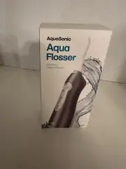 AquaSonic Black Cordless Portable Rechargeable Water Flosser with 5 Jet Tips