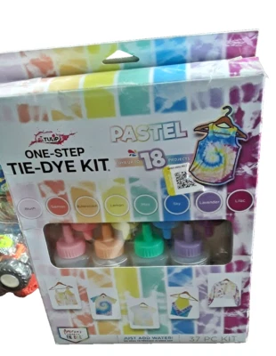 One-Step Tie-Dye Kit -Tulip- Pastel Dye up to 18 Projects Just Add Water