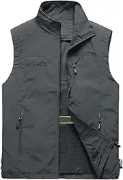 [Legou] Men's vest outdoor casual photography fishing sleeveless multi pocket vest