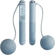 Skipping Rope with Counter - Cordless Adult Women Skipping Jump Rope -Precise Counting Silent Fitness Equipment Skipping Rope for Backyard, Playground