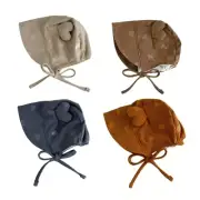 Infant Ear Protections Hat with Heart Detail Comfortable Wear for Daily Comfort