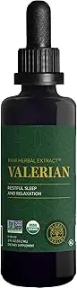 Global Healing Valerian Root Organic Liquid Supplement Drops - Natural Sleep Aid for Healthy Relaxation, Restful Sleep - 2 Fl Oz
