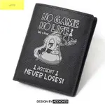 NO GAME NO LIFE游戲人生周邊白同人動漫二次元學生錢包卡包男生【_AS..喜喜】