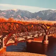 Jefferson River Whitehall Twin Bridges Montana Postcard Tobacco Root Mountains