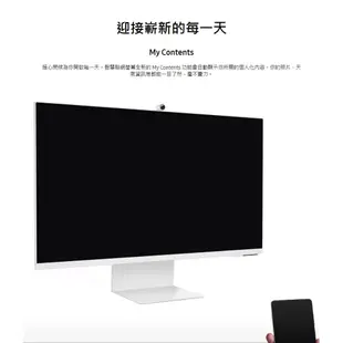 SAMSUNG 三星 S32CM80PUC (2023) M8 智慧聯網螢幕 32型 薔薇粉 4K 內建喇叭 易飛電腦
