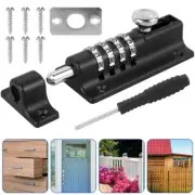 Combination Bolt Lock 4 Digit Pin Code Door Combination Slide Latch Lock lerTD