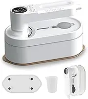 oolong 2-in-1 Garment Steamer & Travel Iron, 1400W Fast Heat Ceramic Soleplate, 180° Rotating Handle with 100ml Leakproof Tank, Portable Steamer Iron for Wool/Silk/Cotton
