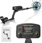 GJCrafts Professional Metal Detectors Waterproof 11 inch Coil Gold Detectors with 3 Operation Modes for Adults,10 inches Detection depth,High precision LCD Display and Carrying Bags & Headphone