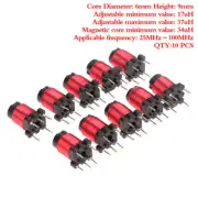 10pcs 50T 13uh-34uH Adjustable High-Frequency Ferrite Core Inductor Adjustable
