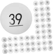 MUSISALY 50pcs Number Balls Seamless Balls Party Activity Props Bar Game Props Pp White