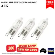 3-pack Halogen Lamp 25W 240V G9 for AEG BPK822910M - IS Oven | Free Post · OEM