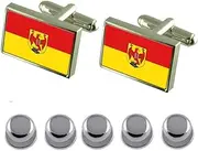 [Select Gifts] Shirt Dress Studs Burgenland Flag Cufflinks