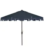 Safavieh Up Resistant Zimmerman 9ft Crank Market Push Button Tilt Umbrella