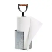 Paper Towel Holder Stand with Wooden Handle for Countertop Kitchen Decor 6x16”