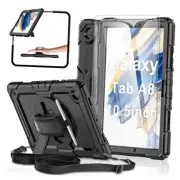Case Samsung Galaxy Tab A8 10.5-inch Case 2022 Black + Glass Screen Protector