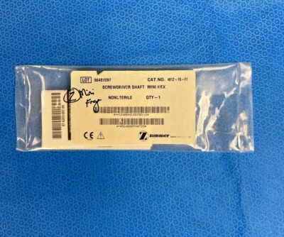 Zimmer 4812-15-01 Mini Fragment Hexagonal Screwdriver Orthopedics Trauma