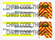 Code 3 Adhesive Vinyl Decal Suit Oxford Diecast 1/76 van - Allelys Heavy Haulage