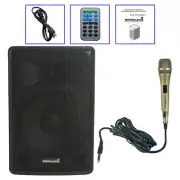 15" Powered Active PA Speaker 2-Way TWS Bluetooth Speaker W/ Metal Dynamic Mic
