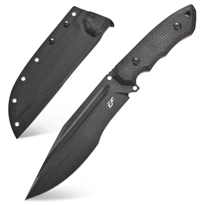 EF151 Fixed Blade N690 Stainless Steel Blade Micarta Handle Full Tang EDC Too...
