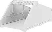 TEHAUX Thermal Label Holder for Desktop Printer Label Organizer Shipping Label Paper Holder Office Paper Dispenser White Thermal Printing Stand