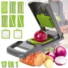 Multifunctional Vegetable Slicer 17-In-1 Food Dicer Pro Onion Chopper Kitchen