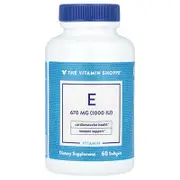 The Vitamin Shoppe, Vitamin E, 670 mg (1,000 IU), 60 Softgel